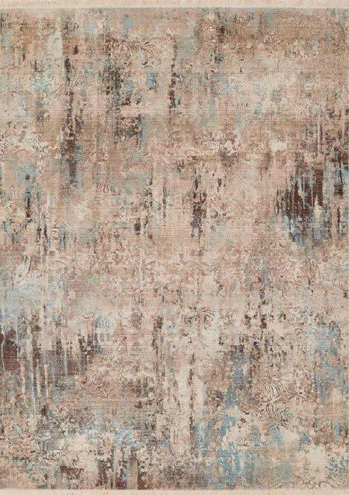 Malia Traditional 8'0\" x 10'0\" Area Rug in Blue Indoor Area Rug