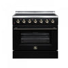 Forno Galiano 36 Inch Freestanding Electric range, 5 radiant burners, 5.36 cu.ft., Black - FFSEL6083-36BLK Electric Range | Cuisiniere electrique Galiano de 36 po, 5 foyers radiants, 5,36 pi³, noir – FFSEL6083-36BLK