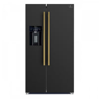 Forno Salerno 36-inch Side-by-Side Refrigerator in Black, 20 cu.ft. - FFRBI1844-36BLK 