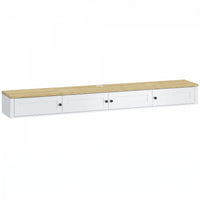 HOMCOM Floating TV Stand for TVs up to 82 Inch, Wall Mounted Media Console