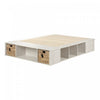 Avilla Storage Platform Bed With Wicker Baskets - Winter Oak 