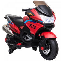 Aosom 12v Powered Ride-On Kids Motorcycle With Training Wheels, Battery-operated Motorbike For Kids 