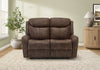 Large 2-Seater Power Reclining Love Seat, 60\" Wide, Usb Port Included, Brown Leather-Look Recliner