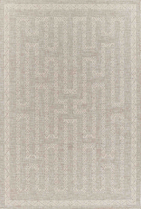 Maze Transitional 8'0\" x 10'0\" Area Rug in Grey Indoor Area Rug