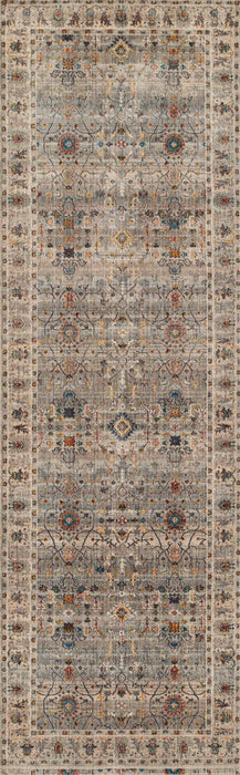 Zaina Traditional 2'6\" x 8'0\" Runner Rug in Grey Indoor Area Rug