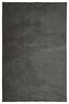 Somos Contemporary Charcoal Washable Rug 6'7\" x 9'0\" Indoor Area Rug