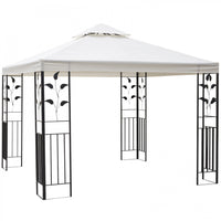 Outsunny 10' X 10' Outdoor Garden Metal Gazebo Patio Canopy Marquee Patio Party Tent Canopy Shelter 