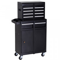 Durhand Rolling Tool Chest With 5 Drawers And Pegboard