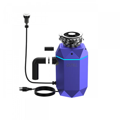 BrightDIAMOND 3/4HP Quietest Waste Disposer, LED Cabinet Light, Corded & Air Switch, Amethyst - WDD075TA1AM Food Disposer | BrightDIAMOND 3/4 HP Broyeur ultra-silencieux, DEL sous armoire, cordon/interrupteur, Amethyste-WDD075TA1AM