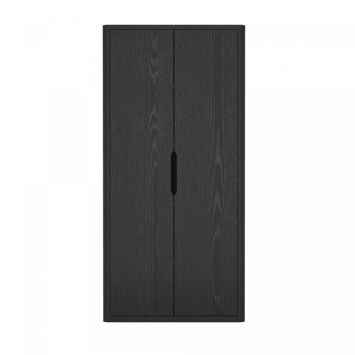 Rivington Modern 38\" Bookcase Cabinet in Black