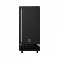 Forno Cristallo 15 Inch Freestanding/Undercounter Ice maker, 79.4 lbs, Black- FIMBI7313-15BLK Ice Maker 