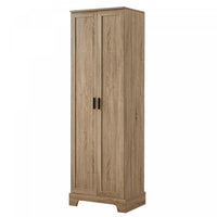Liam Multi-Functional Storage Cabinet with Doors and Adjustable Shelves,Brown Accent Cabinet 