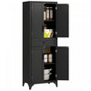 HOMCOM 67\" Kitchen Pantry Storage Cabinet with Doors and Shelves, Black