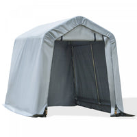 Outsunny 8'x6' Outdoor Storage Shelter With Roll Up And Zipper Door