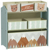 Qaba Toy Organizer with 6 Storage Bins, Kids Storage Unit for Bedroom, Kids Room, 25\" x 12\" x 26\", Green