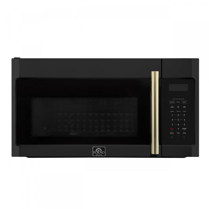 Forno Fornace 30-Inch Over the Range Convection Microwave, Black, 1.5 cu.ft -FOTR3038-30BLK