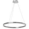 Dainolite Circulo Chandelier 34w Silver Finish White Acrylic Diffuser Lamp