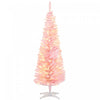 HOMCOM 5' Prelit Artificial Christmas Tree with Warm White LED Lights