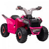 Aosom 6v Kids Atv Quad, Battery Powered Ride-On Electric Vehicle For Kids With Wear-resistant Wheels, For Boys And Girls Aged 18-36 Months, Pink