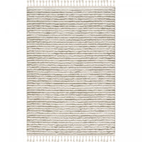 Quinto Beige Waves Shag Area Rug - 6'3