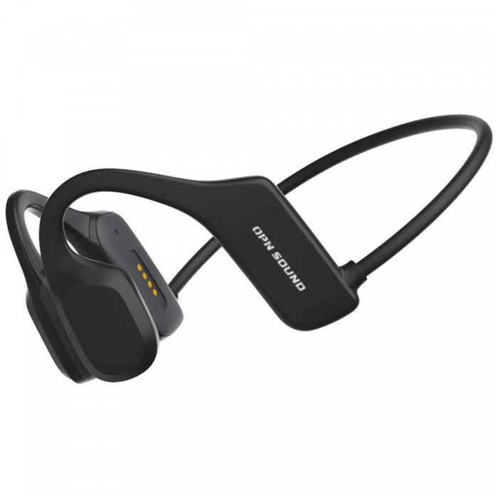 OPN Sound Mercato Bluetooth Black Open-Ear Neckband Headphones with Microphone
