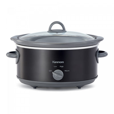 Kenmore Slow Cooker, 5 qt (4.7L), Easy to Use, Dial Control | Mijoteuse Kenmore de 5 qt, facile a utilise, controle a cadran