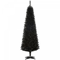 Homcom 6ft Pencil Slim Artificial Christmas Tree With 390 Realistic Branches
