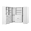 Bestar Pur 161 W Walk-In Closet Organizer System - White