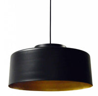 Dainolite Kup 1 Light Metal Pendant Black/Gold Finish Lamp