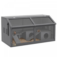 Pawhut Wooden Hamster Cage, 33.5
