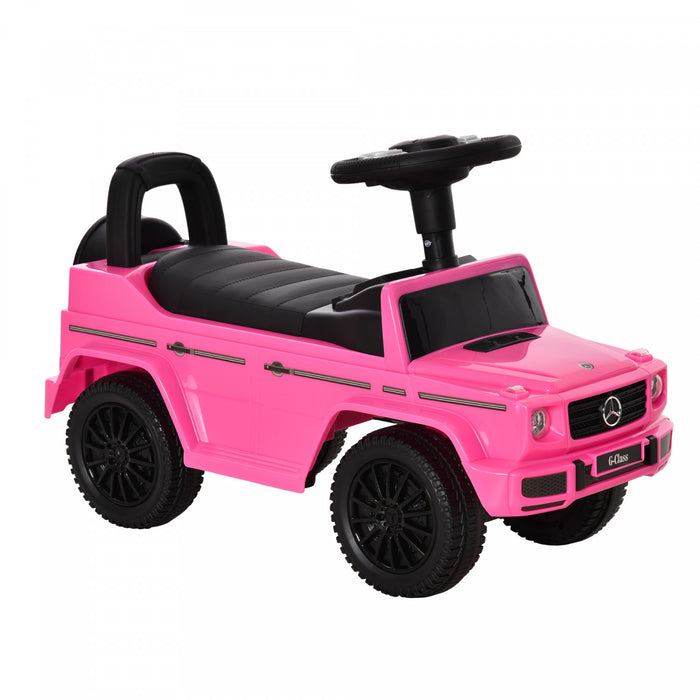 Aosom Compatible Baby Sliding Car, Ride On Toys For Toddlers, Foot To Floor Slider Push Stroller, W/horn Seat Storage Anti-overturning System Pink