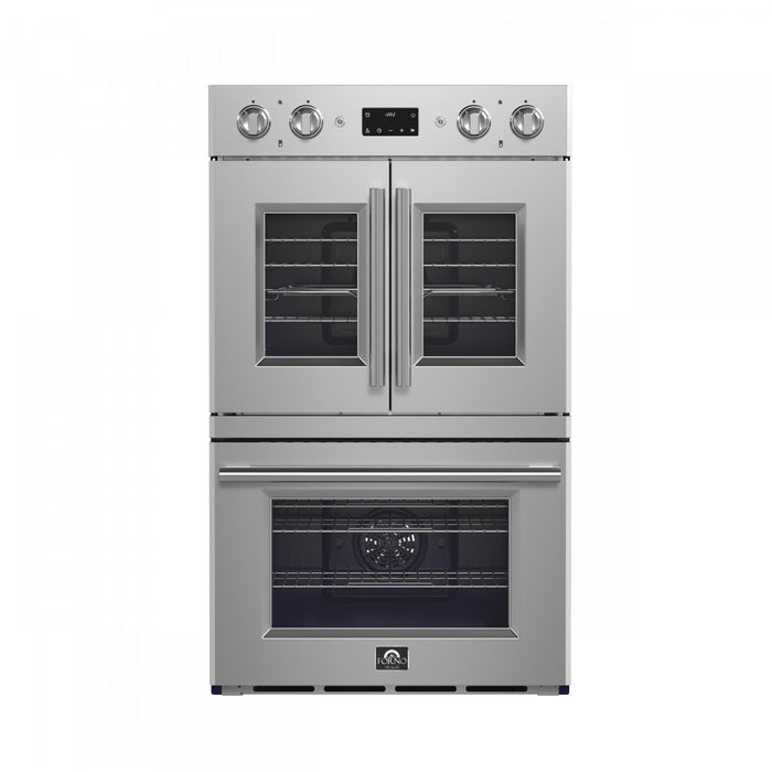 Forno Gallico 30 in. French Door Electric 7.36 cu.ft. Double Wall Oven - FBOEL1388-30