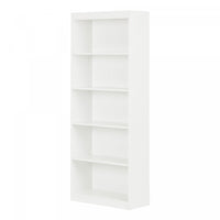 Axess 5-shelf Bookcase - Pure White 