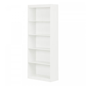 Axess 5-shelf Bookcase - Pure White 