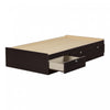 Spark Mate's Platform Storage Bed With 3 Drawers - Chocolate 