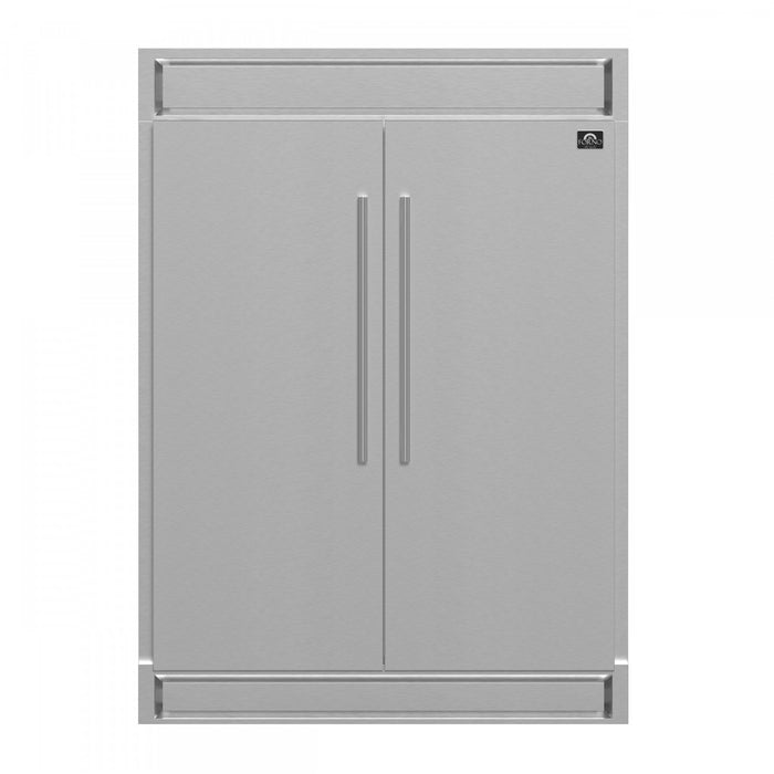 Forno Maderno 60 Inch Convertible Refrigerator, 27.2 cu.ft., with Decorative Grill - FFFFD1722-60S