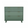 Elara Contemporary 38\" Solid Wood Dresser in Sage Green (3-Drawer)