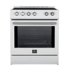 Forno Leonardo Espresso 30\" Slide-In Induction Range, White -FFSIN0982-30WHT