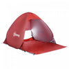 Outsunny Pop Up Beach Tent Portable Sun Shelter Uv Protection Outdoor Patio With Carry Case & Stakes Red