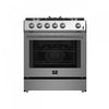 Forno Leonardo 30\" Stainless Steel Gas Range 5 cu.ft. Convection Oven-FFSGS1116-30