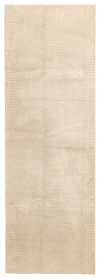 Elion Contemporary Beige Washable Rug 1'10