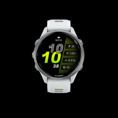 Garmin Forerunner 970 Smartwatch 47mm, Amoled, Titanium Whitestone/amp Yellow, Gps Fitness, Running, Triathlon, 15-day Battery