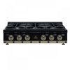 Forno Ambassador 36\" Gas Cooktop, Black, 6 burners-FCTGS5799-36CPBLK
