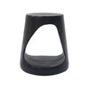 Elio 16.75" Rustic Hollow Tree-Stump MGO Accent Table, Pet-Friendly Indoor Side Table, Black | Table d'appoint rustique Elio 16,75 pouces en MGO creuse, style souche et design animalier interieur, noir
