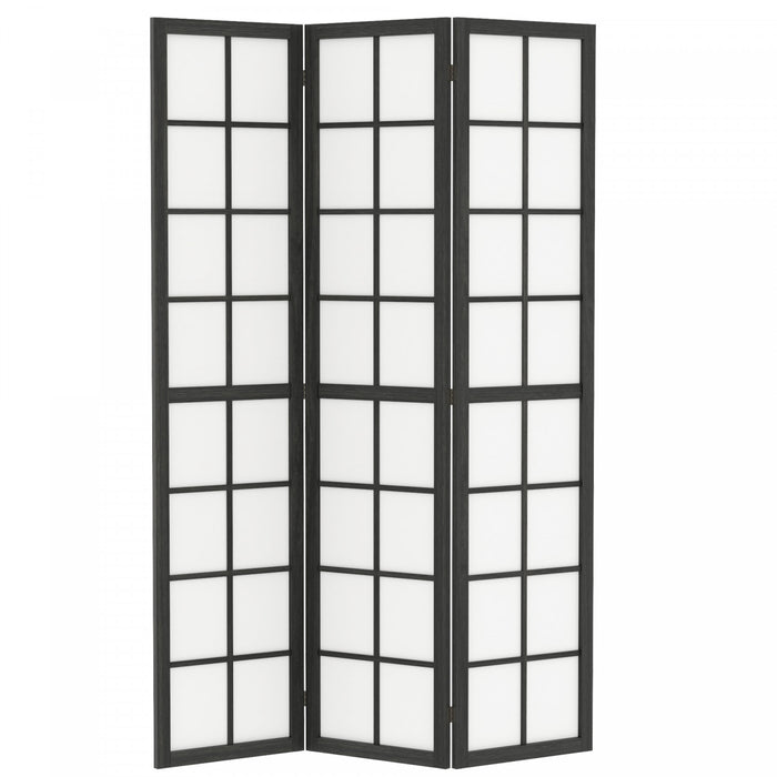 HOMCOM 3 Panel Room Divider, 5.6 ft Folding Privacy Screen, Black