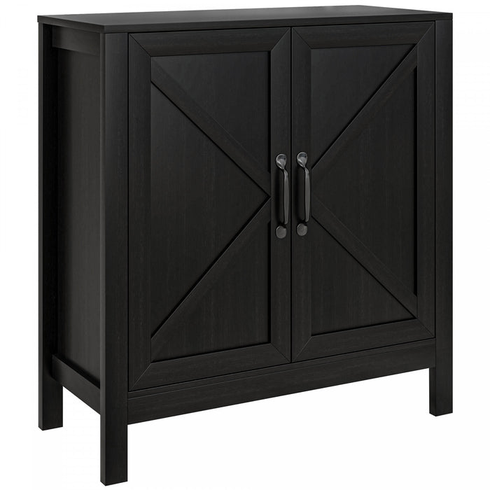 HOMCOM Storage Cabinet, Buffet Sideboard with Adjustable Shelf, Black
