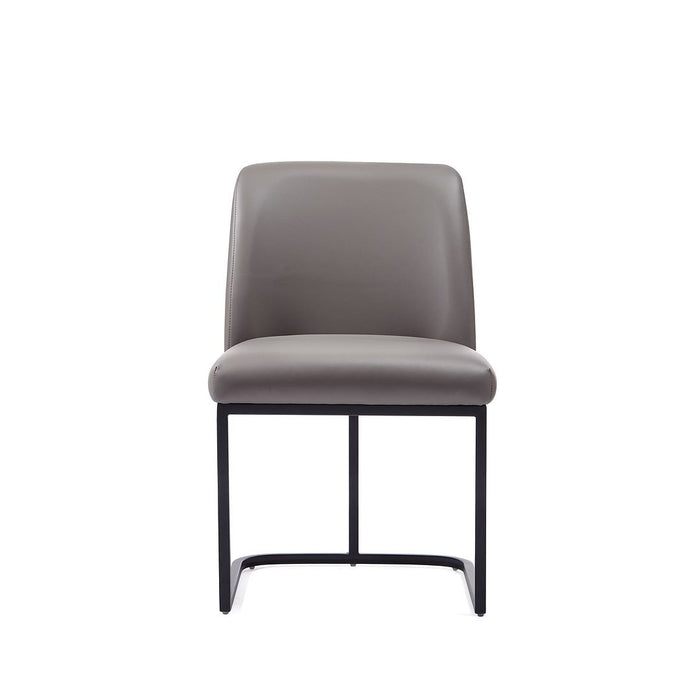 Manhattan Comfort Serena Faux Leather Dining Chair - Grey