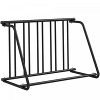 Soozier Single-sided Bike Rack Stand With 3-bike Capacity, Black