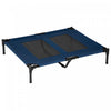 Pawhut Elevated Dog Bed, Dog Cot Bed, Cooling Raised Pet Cot Indoor Outdoor With Washable Breathable Mesh, Non-slip Plastic Feet, 36\" X 30\", Blue