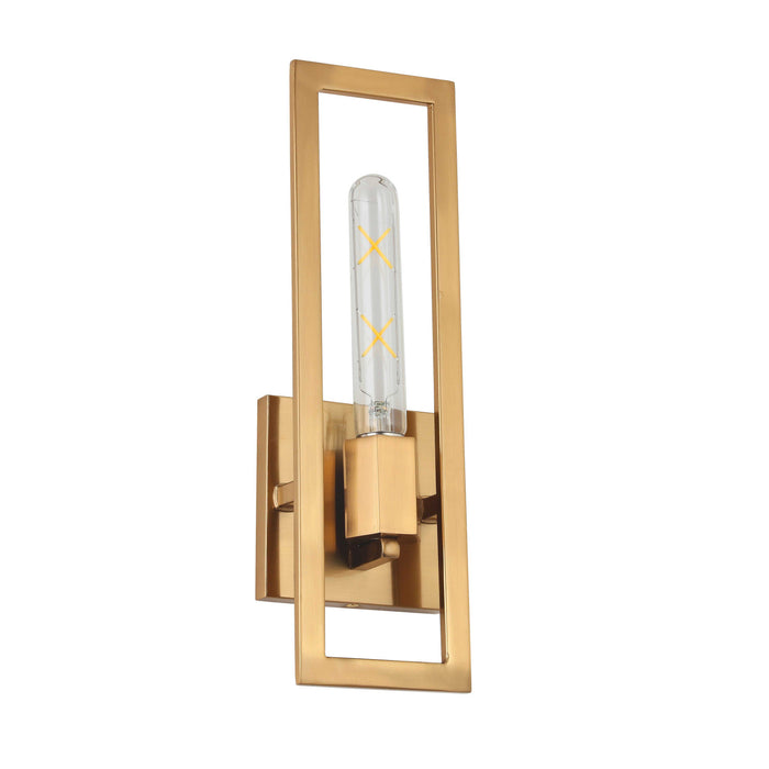 Dainolite Wisteria 1 Light Wall Sconce Aged Brass Lamp